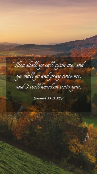 Picture 03 - Jeremiah 29:12 KJV Mobile Phone Wallpaper - Then shall ye call upon me, and ye shall go and - Mobile Bible Verse Wallpaper