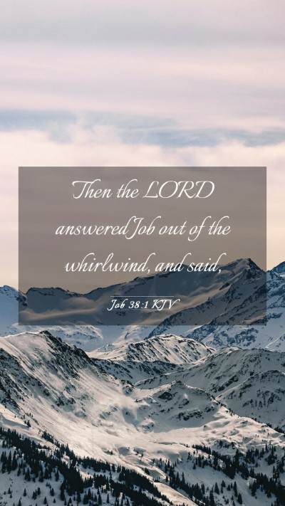 Picture 03 - Job 38:1 KJV Mobile Phone Wallpaper - Then the LORD answered Job out of the whirlwind, - Mobile Bible Verse Wallpaper