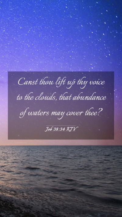 Picture 03 - Job 38:34 KJV Mobile Phone Wallpaper - Canst thou lift up thy voice to the clouds, that - Mobile Bible Verse Wallpaper