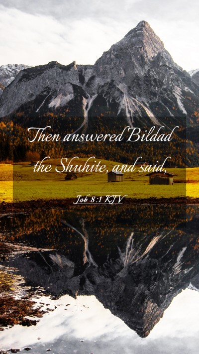 Picture 03 - Job 8:1 KJV Mobile Phone Wallpaper - Then answered Bildad the Shuhite, and - Mobile Bible Verse Wallpaper