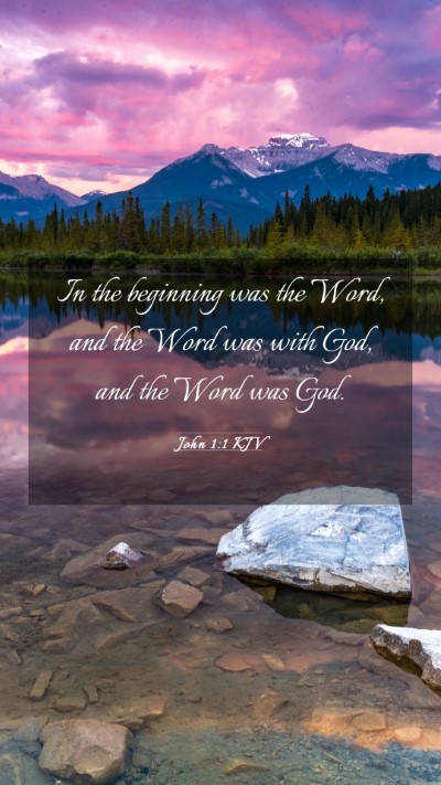 Picture 03 - John 1:1 KJV Mobile Phone Wallpaper - In the beginning was the Word, and the Word was - Mobile Bible Verse Wallpaper