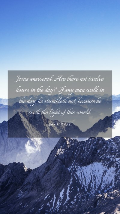 Picture 03 - John 11:9 KJV Mobile Phone Wallpaper - Jesus answered, Are there not twelve hours in the - Mobile Bible Verse Wallpaper