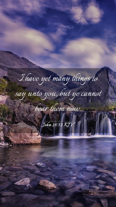 Picture 03 - John 16:12 KJV Mobile Phone Wallpaper - I have yet many things to say unto you, but ye - Mobile Bible Verse Wallpaper