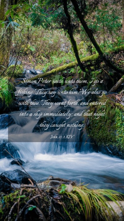 Picture 03 - John 21:3 KJV Mobile Phone Wallpaper - Simon Peter saith unto them, I go a fishing. They - Mobile Bible Verse Wallpaper