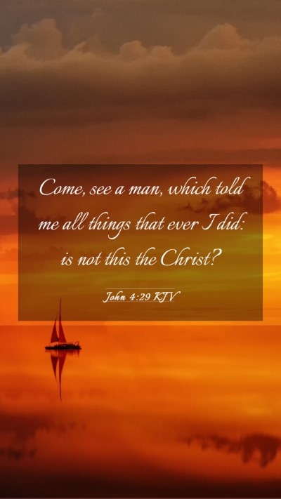 Picture 03 - John 4:29 KJV Mobile Phone Wallpaper - Come, see a man, which told me all things that - Mobile Bible Verse Wallpaper
