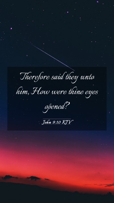 Picture 03 - John 9:10 KJV Mobile Phone Wallpaper - Therefore said they unto him, How were thine eyes - Mobile Bible Verse Wallpaper