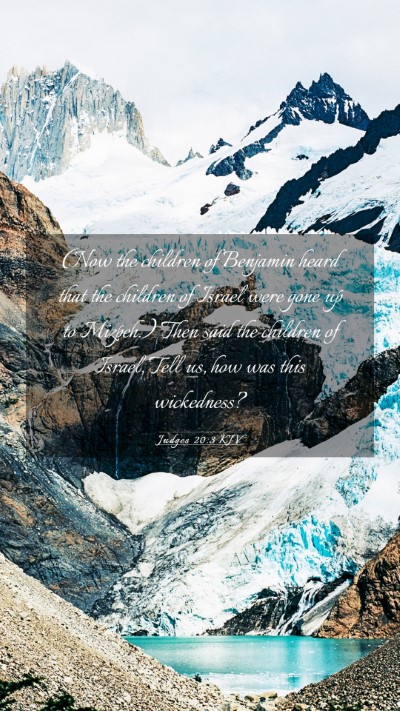Picture 03 - Judges 20:3 KJV Mobile Phone Wallpaper - (Now the children of Benjamin heard that the - Mobile Bible Verse Wallpaper