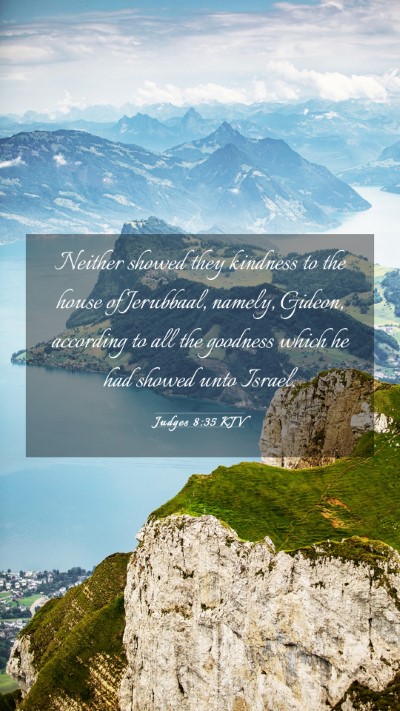 Picture 03 - Judges 8:35 KJV Mobile Phone Wallpaper - Neither showed they kindness to the house of - Mobile Bible Verse Wallpaper