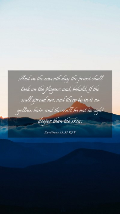 Picture 03 - Leviticus 13:32 KJV Mobile Phone Wallpaper - And in the seventh day the priest shall look on - Mobile Bible Verse Wallpaper