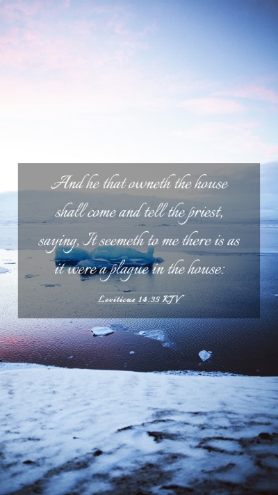 Picture 03 - Leviticus 14:35 KJV Mobile Phone Wallpaper - And he that owneth the house shall come and tell - Mobile Bible Verse Wallpaper