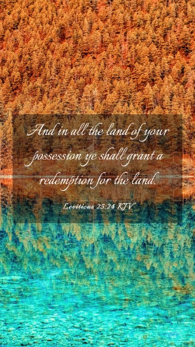 Picture 03 - Leviticus 25:24 KJV Mobile Phone Wallpaper - And in all the land of your possession ye shall - Mobile Bible Verse Wallpaper