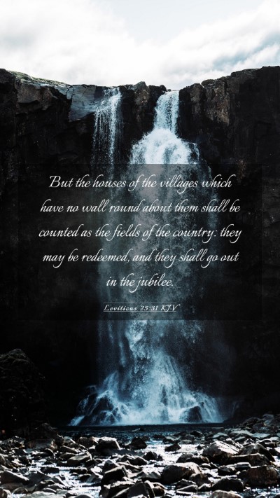 Picture 03 - Leviticus 25:31 KJV Mobile Phone Wallpaper - But the houses of the villages which have no wall - Mobile Bible Verse Wallpaper