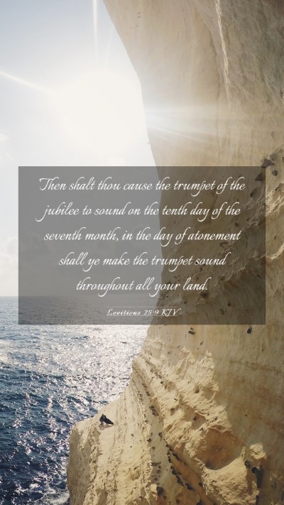 Picture 03 - Leviticus 25:9 KJV Mobile Phone Wallpaper - Then shalt thou cause the trumpet of the jubilee - Mobile Bible Verse Wallpaper