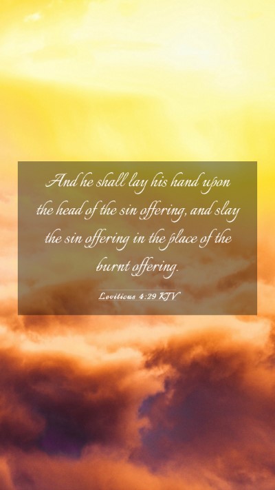 Picture 03 - Leviticus 4:29 KJV Mobile Phone Wallpaper - And he shall lay his hand upon the head of the - Mobile Bible Verse Wallpaper