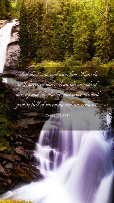 Picture 03 - Luke 11:39 KJV Mobile Phone Wallpaper - And the Lord said unto him, Now do ye Pharisees - Mobile Bible Verse Wallpaper