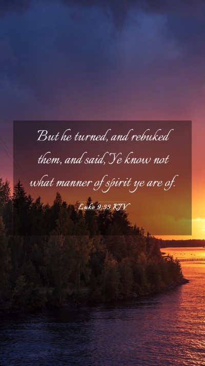 Picture 03 - Luke 9:55 KJV Mobile Phone Wallpaper - But he turned, and rebuked them, and said, Ye - Mobile Bible Verse Wallpaper