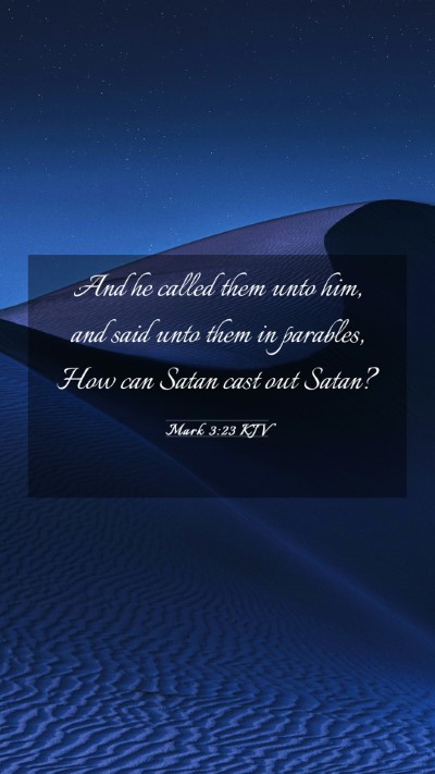 Picture 03 - Mark 3:23 KJV Mobile Phone Wallpaper - And he called them unto him, and said unto them - Mobile Bible Verse Wallpaper