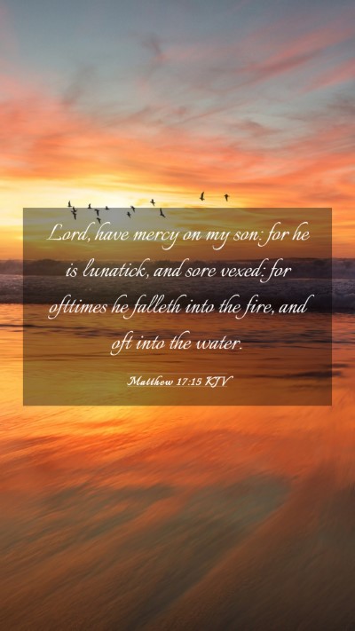 Picture 03 - Matthew 17:15 KJV Mobile Phone Wallpaper - Lord, have mercy on my son: for he is lunatick, - Mobile Bible Verse Wallpaper