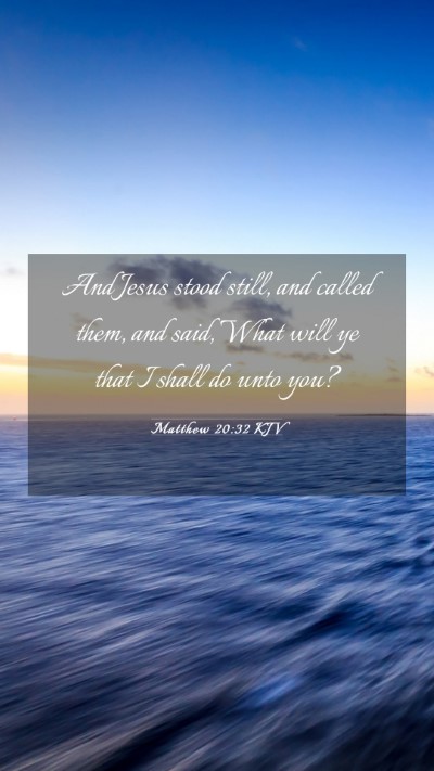 Picture 03 - Matthew 20:32 KJV Mobile Phone Wallpaper - And Jesus stood still, and called them, and said, - Mobile Bible Verse Wallpaper
