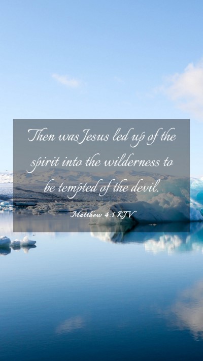 Picture 03 - Matthew 4:1 KJV Mobile Phone Wallpaper - Then was Jesus led up of the spirit into the - Mobile Bible Verse Wallpaper