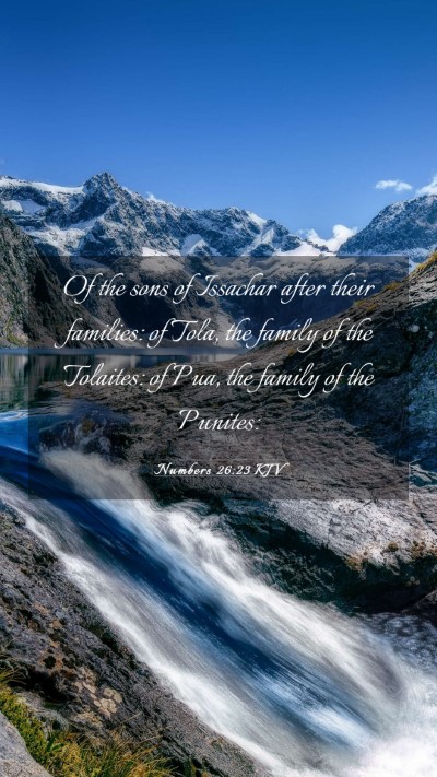 Picture 03 - Numbers 26:23 KJV Mobile Phone Wallpaper - Of the sons of Issachar after their families: of - Mobile Bible Verse Wallpaper