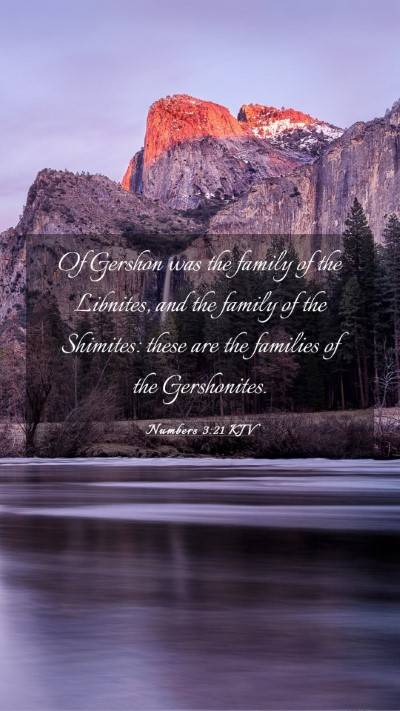 Picture 03 - Numbers 3:21 KJV Mobile Phone Wallpaper - Of Gershon was the family of the Libnites, and - Mobile Bible Verse Wallpaper