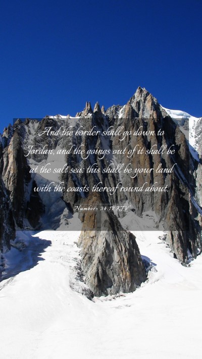 Picture 03 - Numbers 34:12 KJV Mobile Phone Wallpaper - And the border shall go down to Jordan, and the - Mobile Bible Verse Wallpaper