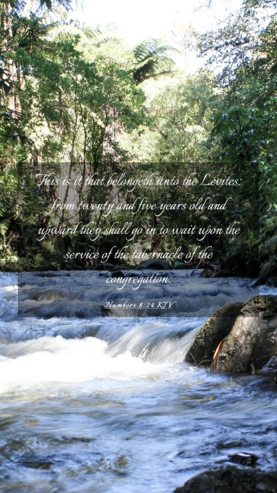Picture 03 - Numbers 8:24 KJV Mobile Phone Wallpaper - This is it that belongeth unto the Levites: from - Mobile Bible Verse Wallpaper