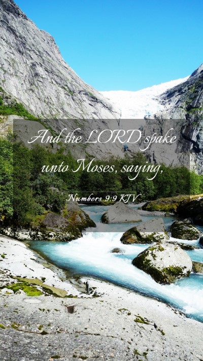 Picture 03 - Numbers 9:9 KJV Mobile Phone Wallpaper - And the LORD spake unto Moses, - Mobile Bible Verse Wallpaper