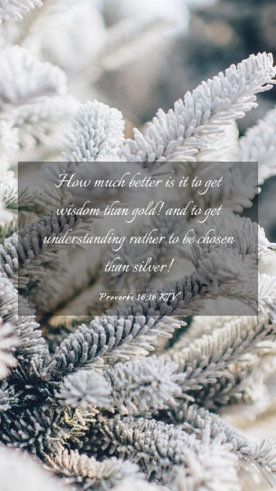 Picture 03 - Proverbs 16:16 KJV Mobile Phone Wallpaper - How much better is it to get wisdom than gold! - Mobile Bible Verse Wallpaper