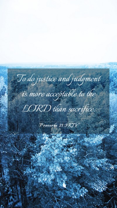 Picture 03 - Proverbs 21:3 KJV Mobile Phone Wallpaper - To do justice and judgment is more acceptable to - Mobile Bible Verse Wallpaper