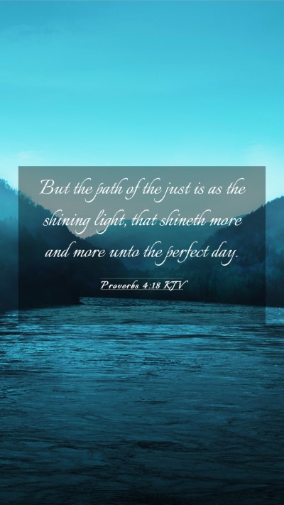 Picture 03 - Proverbs 4:18 KJV Mobile Phone Wallpaper - But the path of the just is as the shining light, - Mobile Bible Verse Wallpaper