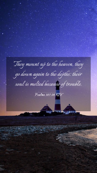 Picture 03 - Psalms 107:26 KJV Mobile Phone Wallpaper - They mount up to the heaven, they go down again - Mobile Bible Verse Wallpaper