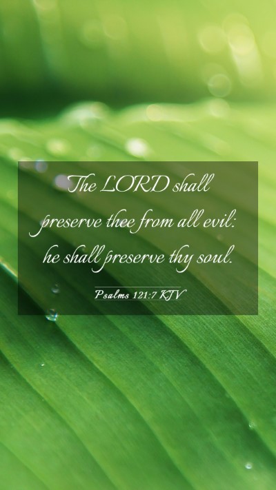 Picture 03 - Psalms 121:7 KJV Mobile Phone Wallpaper - The LORD shall preserve thee from all evil: he - Mobile Bible Verse Wallpaper