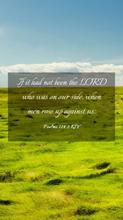 Picture 03 - Psalms 124:2 KJV Mobile Phone Wallpaper - If it had not been the LORD who was on our side, - Mobile Bible Verse Wallpaper