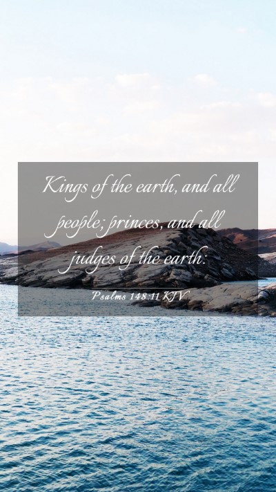 Picture 03 - Psalms 148:11 KJV Mobile Phone Wallpaper - Kings of the earth, and all people; princes, and - Mobile Bible Verse Wallpaper