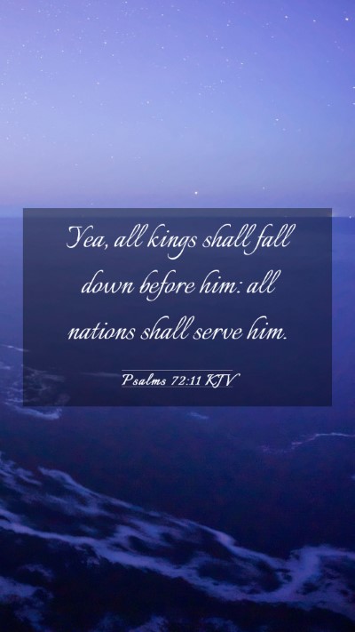 Picture 03 - Psalms 72:11 KJV Mobile Phone Wallpaper - Yea, all kings shall fall down before him: all - Mobile Bible Verse Wallpaper