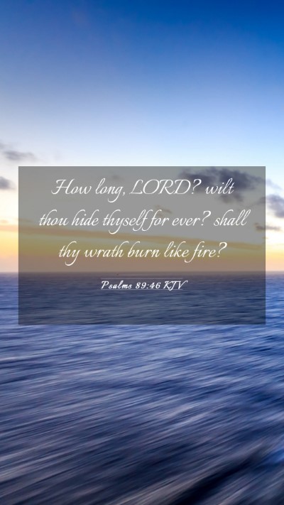 Picture 03 - Psalms 89:46 KJV Mobile Phone Wallpaper - How long, LORD? wilt thou hide thyself for ever? - Mobile Bible Verse Wallpaper