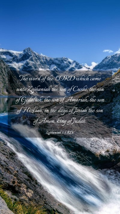 Picture 03 - Zephaniah 1:1 KJV Mobile Phone Wallpaper - The word of the LORD which came unto Zephaniah - Mobile Bible Verse Wallpaper