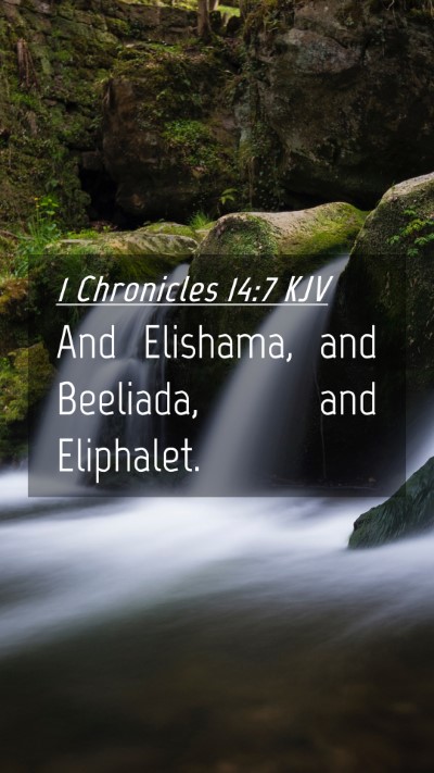 Picture 04 - 1 Chronicles 14:7 KJV Mobile Phone Wallpaper - And Elishama, and Beeliada, and - Mobile Bible Verse Wallpaper