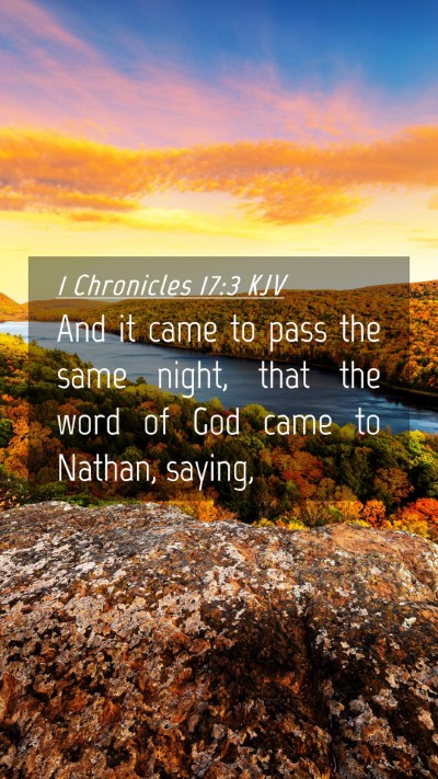 Picture 04 - 1 Chronicles 17:3 KJV Mobile Phone Wallpaper - And it came to pass the same night, that the word - Mobile Bible Verse Wallpaper
