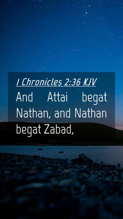Picture 04 - 1 Chronicles 2:36 KJV Mobile Phone Wallpaper - And Attai begat Nathan, and Nathan begat - Mobile Bible Verse Wallpaper