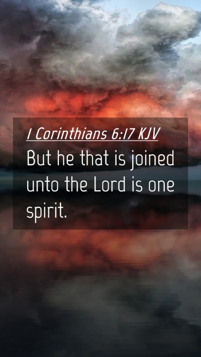 Picture 04 - 1 Corinthians 6:17 KJV Mobile Phone Wallpaper - But he that is joined unto the Lord is one - Mobile Bible Verse Wallpaper