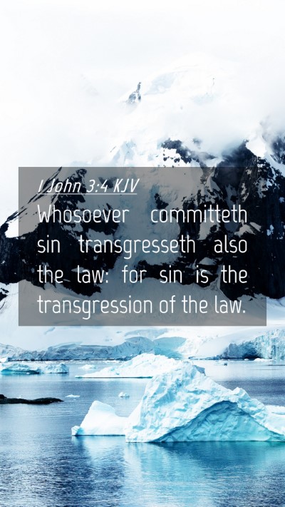 Picture 04 - 1 John 3:4 KJV Mobile Phone Wallpaper - Whosoever committeth sin transgresseth also the - Mobile Bible Verse Wallpaper