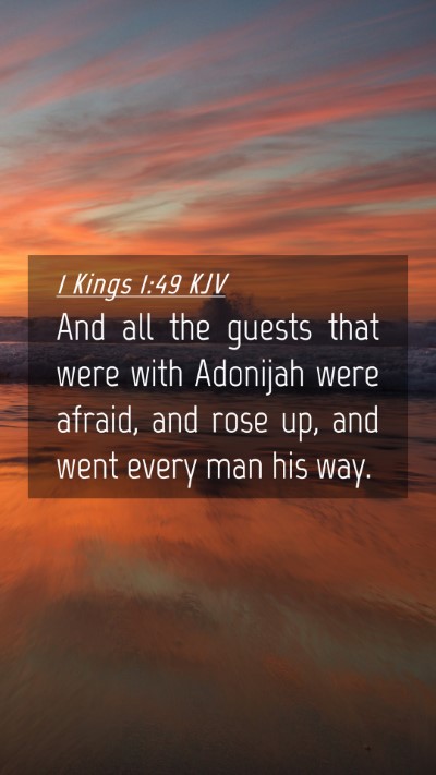 Picture 04 - 1 Kings 1:49 KJV Mobile Phone Wallpaper - And all the guests that were with Adonijah were - Mobile Bible Verse Wallpaper