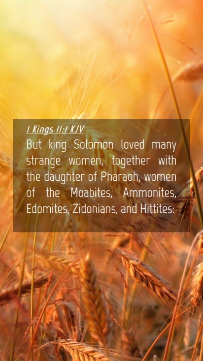 Picture 04 - 1 Kings 11:1 KJV Mobile Phone Wallpaper - But king Solomon loved many strange women, - Mobile Bible Verse Wallpaper