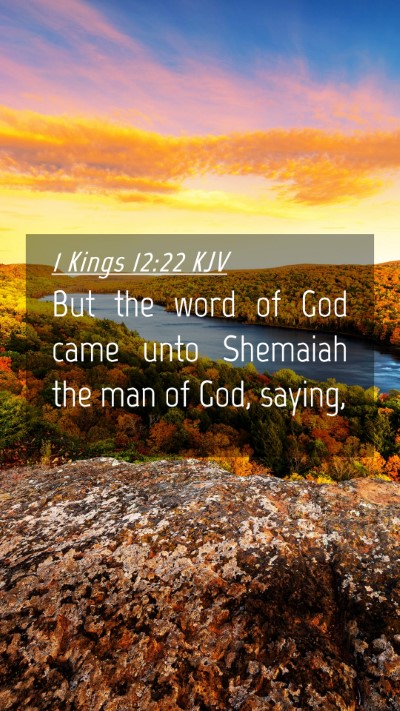 Picture 04 - 1 Kings 12:22 KJV Mobile Phone Wallpaper - But the word of God came unto Shemaiah the man of - Mobile Bible Verse Wallpaper