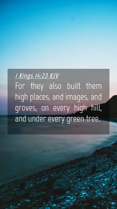 Picture 04 - 1 Kings 14:23 KJV Mobile Phone Wallpaper - For they also built them high places, and images, - Mobile Bible Verse Wallpaper
