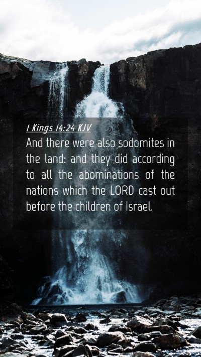 Picture 04 - 1 Kings 14:24 KJV Mobile Phone Wallpaper - And there were also sodomites in the land: and - Mobile Bible Verse Wallpaper