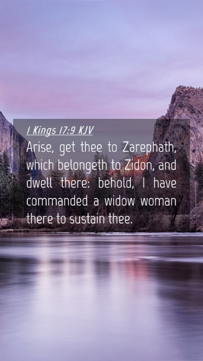 Picture 04 - 1 Kings 17:9 KJV Mobile Phone Wallpaper - Arise, get thee to Zarephath, which belongeth to - Mobile Bible Verse Wallpaper